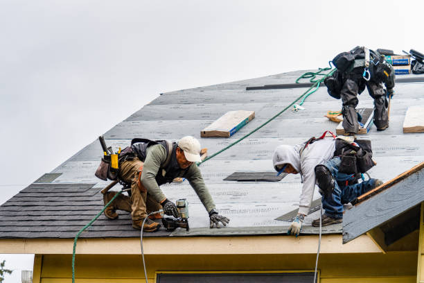 Professional Flat Roof Repair technician working in Castleberry, AL